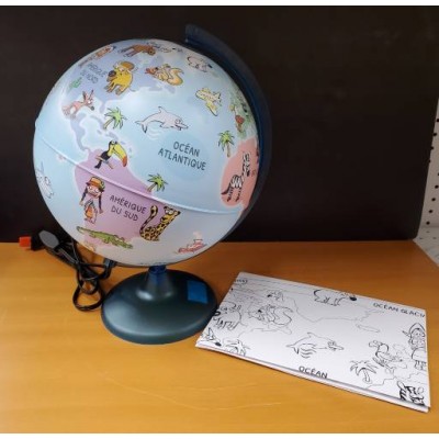 Globe Terrestre Lumineux 25 cm